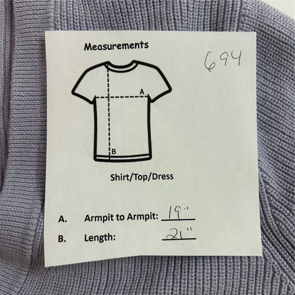 J Crew Light Purple Ribbed Cardigan Button Down V-Neck Size S - Picture 8 of 9